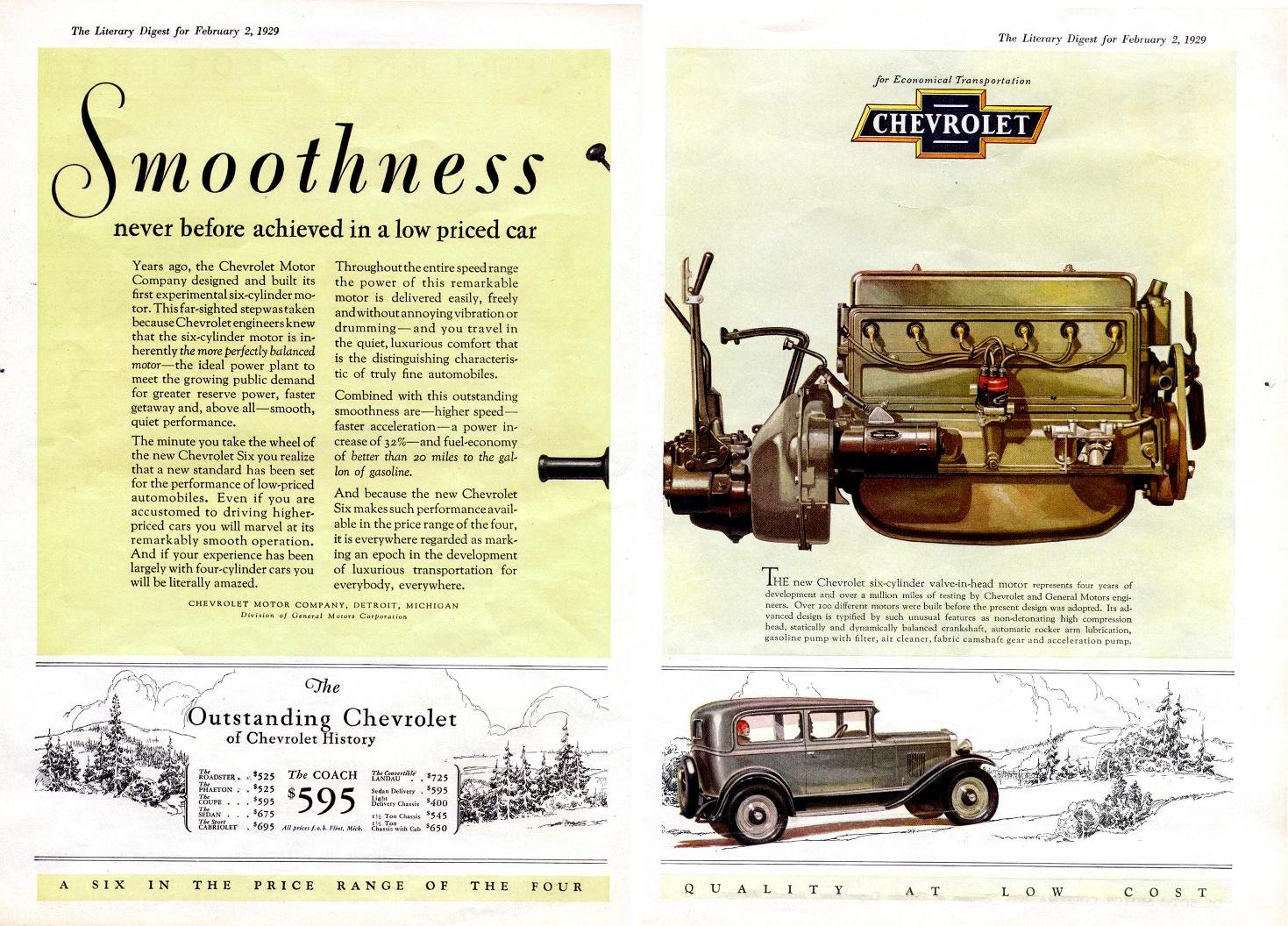 1929 Chevrolet Auto Advertising